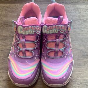 Skechers Kids Sneakers - Pink and Purple - Velcro Closure